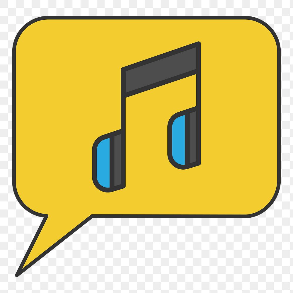 PNG music discussion  illustration sticker, transparent background