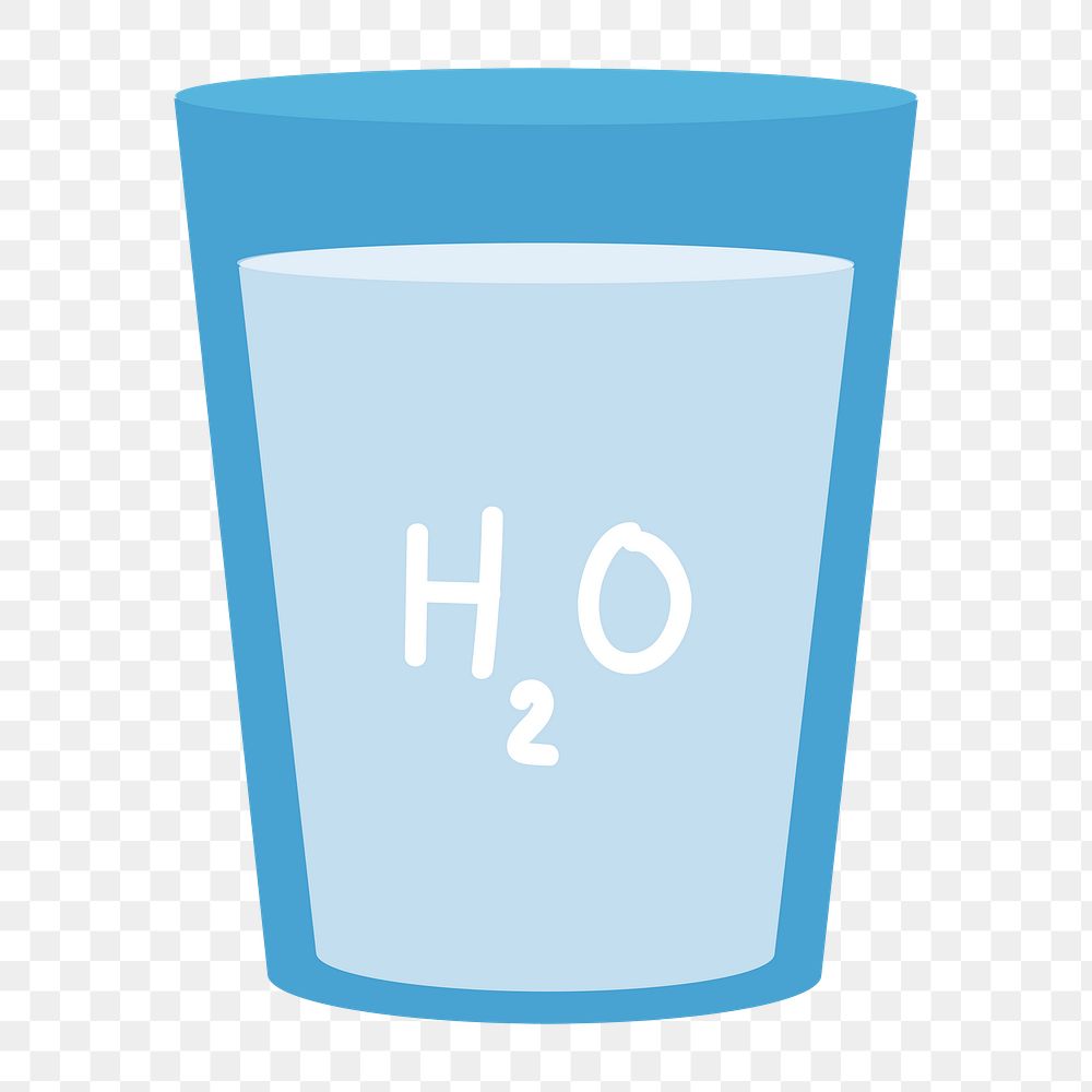 Drinking water icon png,  transparent background 