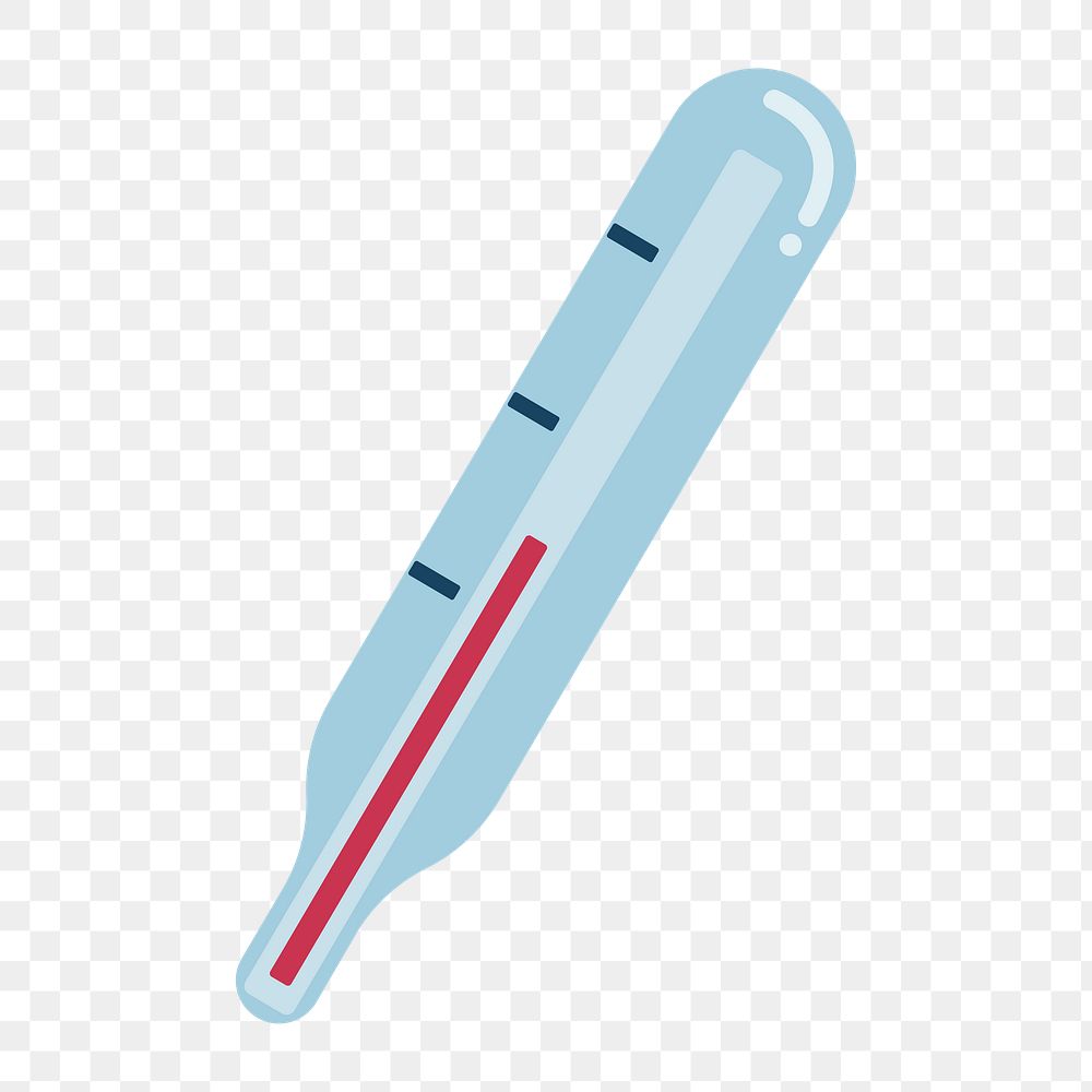 Thermometer icon png,  transparent background 