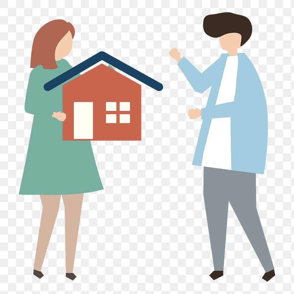 New house png illustration, transparent background