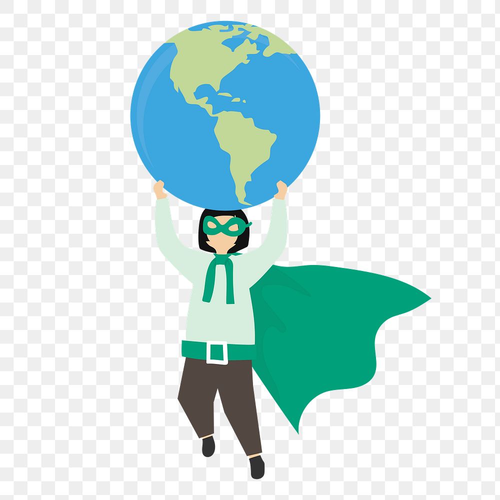 Save the world png illustration, transparent background