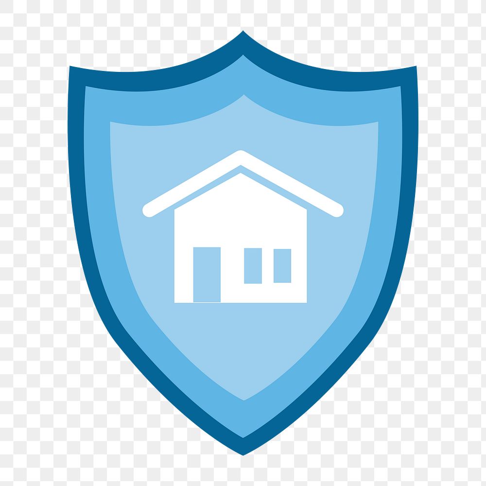 Home insurance badge icon png,  transparent background 