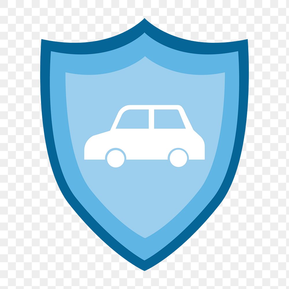 Car insurance badge icon png,  transparent background 