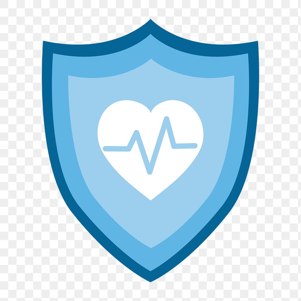 Health insurance badge icon png,  transparent background 