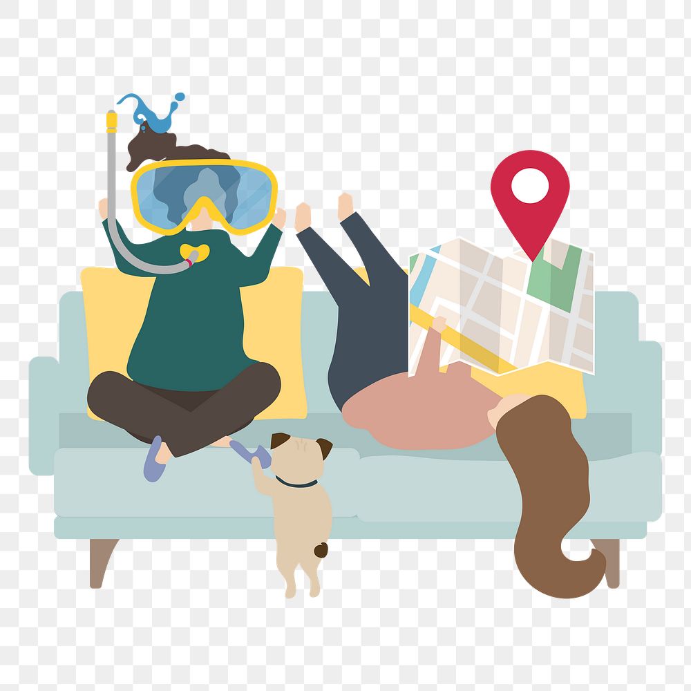 Travel png illustration, transparent background