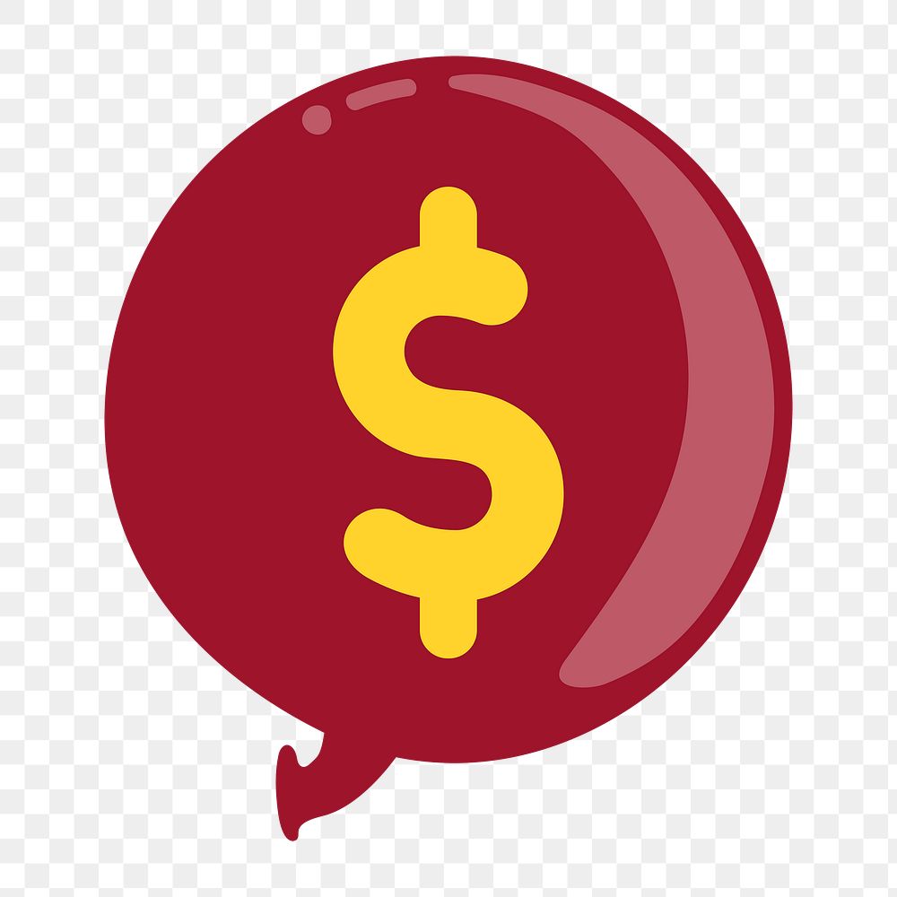US Dollars icon png money currency illustration,  transparent background 