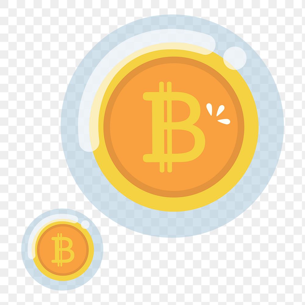 Png economic bubble icon, transparent background