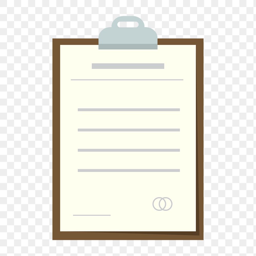 Paper clipboard icon png, transparent background 