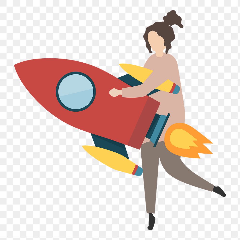 Rocket png illustration, transparent background