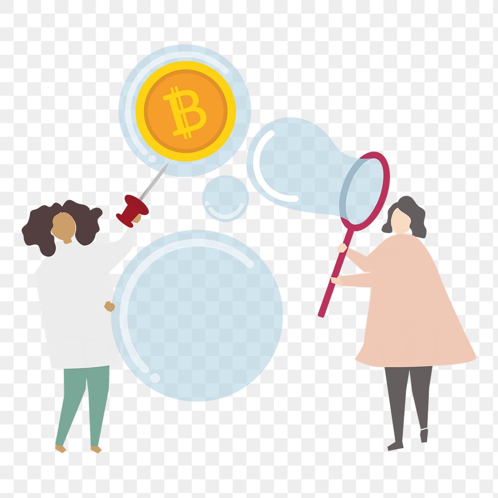 Bitcoin png illustration, transparent background