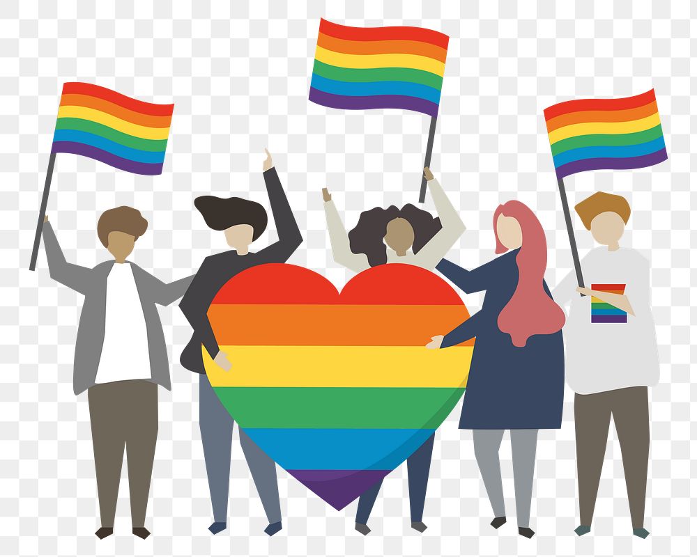 LGBTQ support png illustration, transparent background