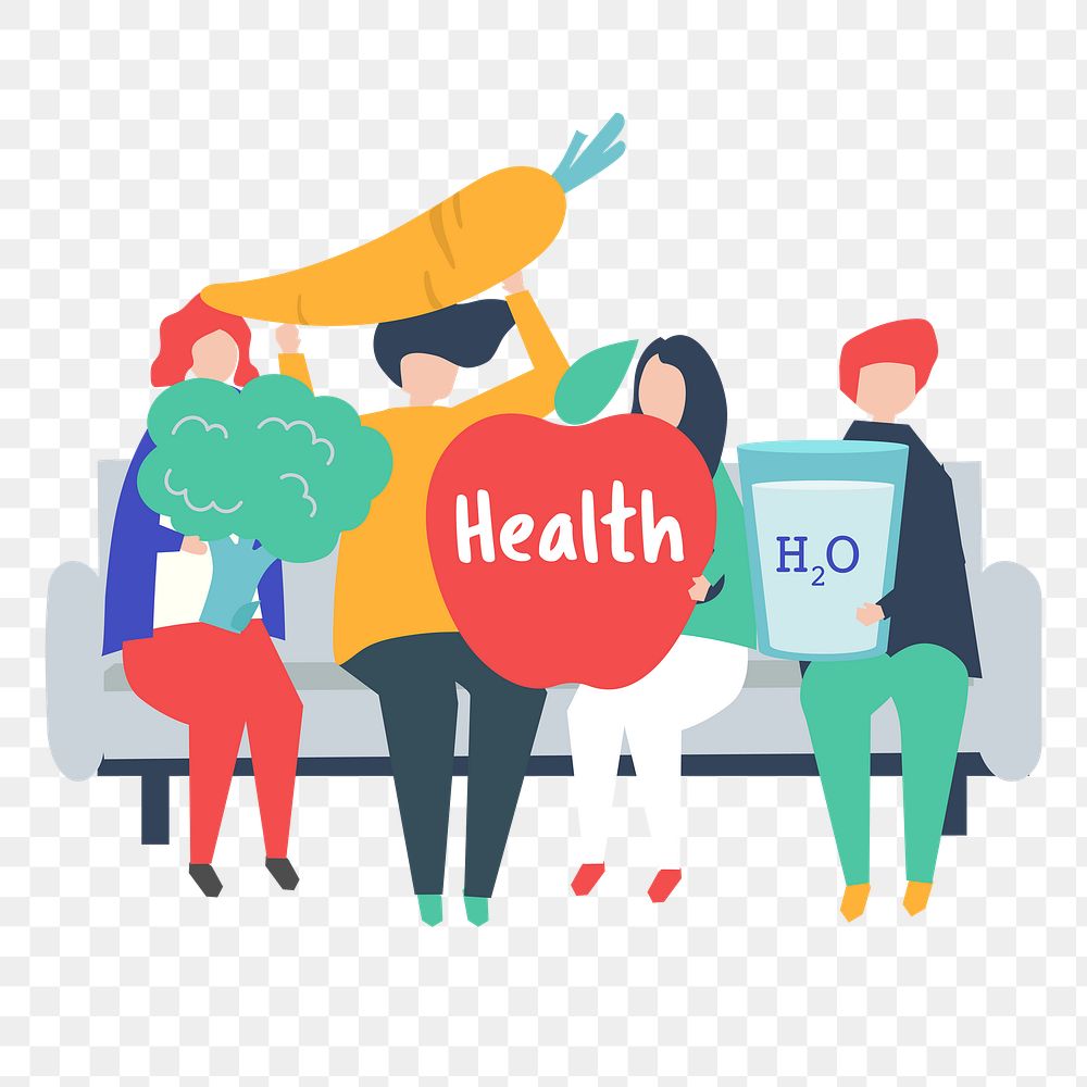 Healthy food png illustration, transparent background