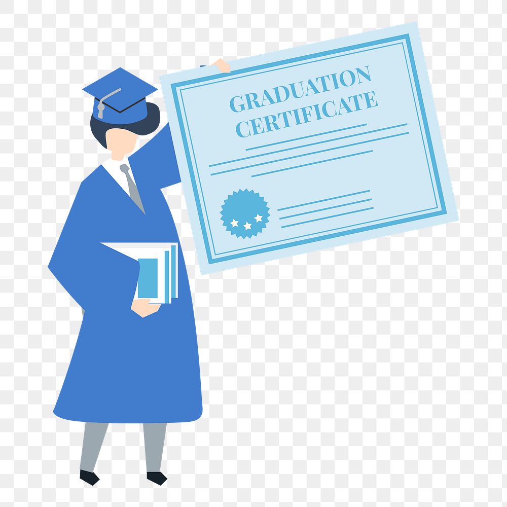 Graduation png illustration, transparent background