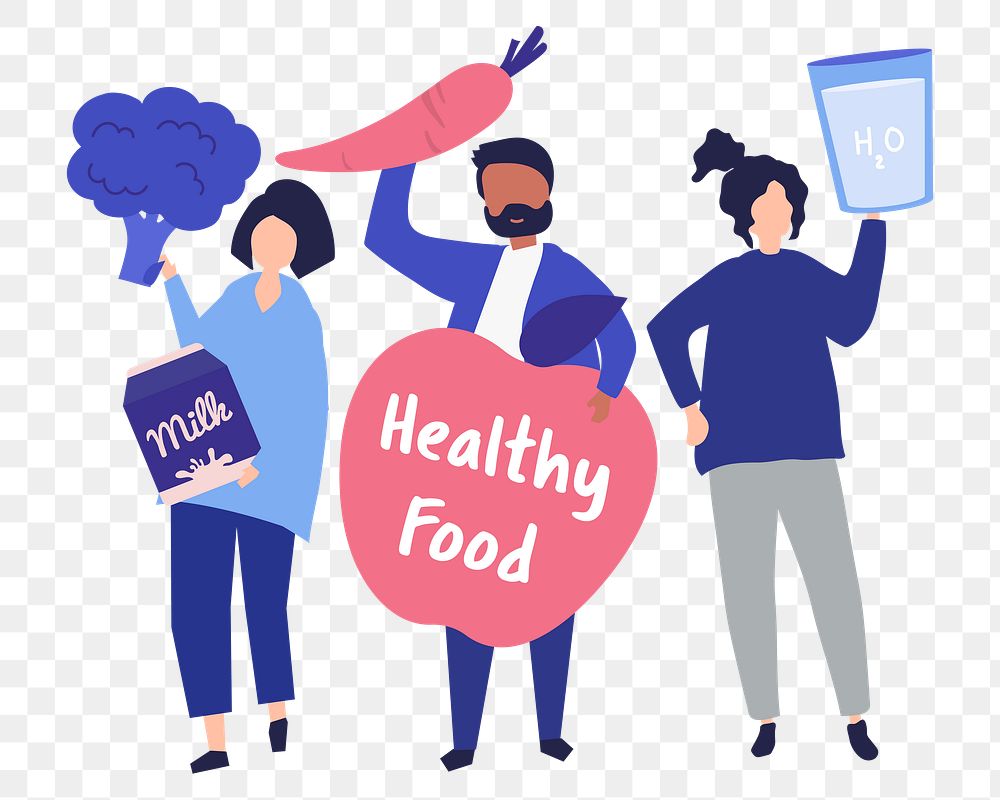 Healthy food png illustration, transparent background