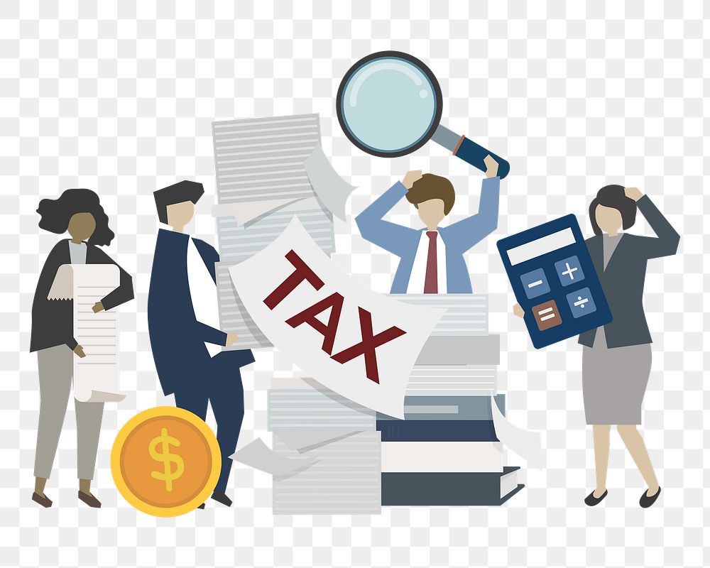 Tax png illustration, transparent background