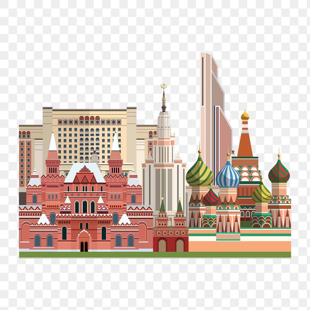 Russia png border, transparent background