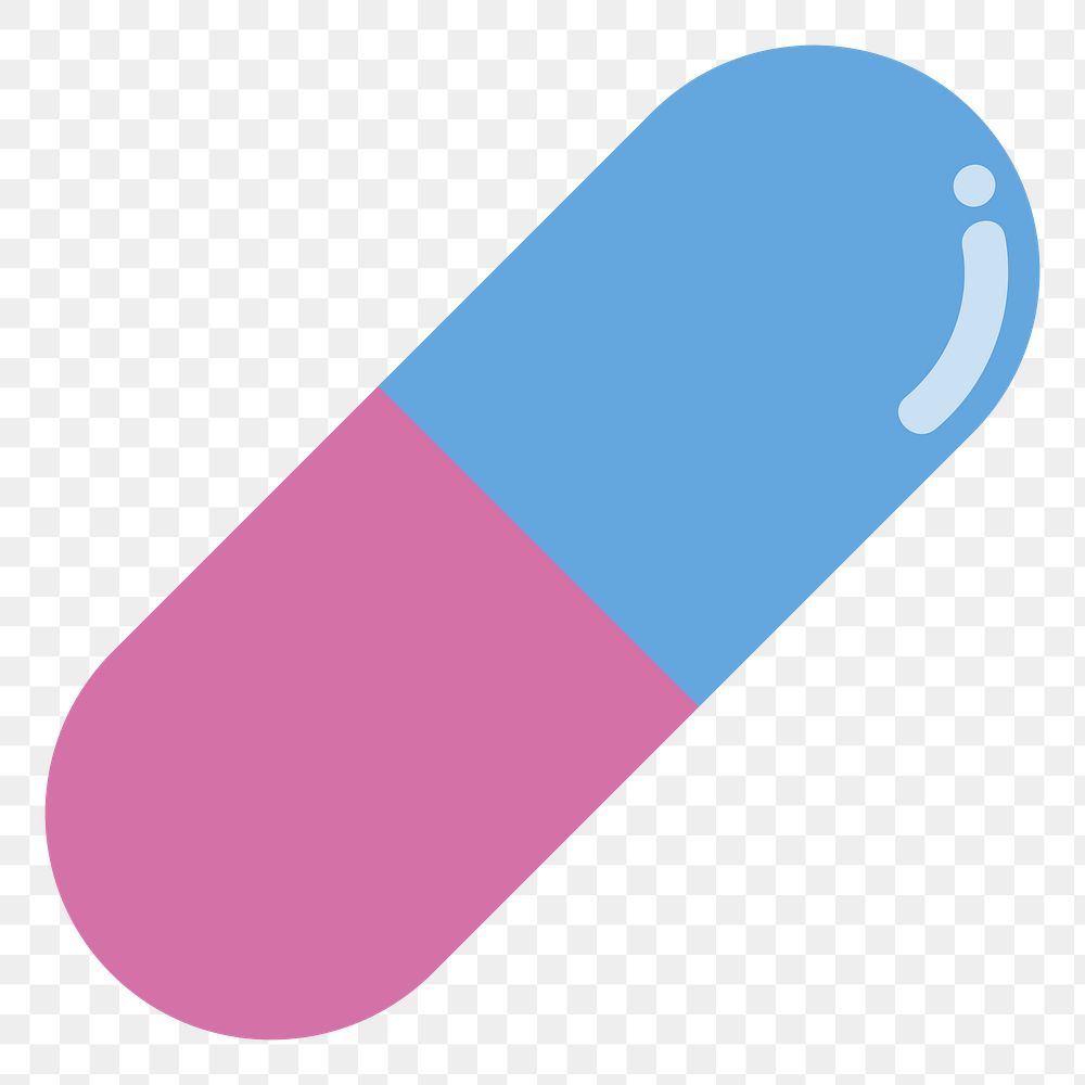 PNG medicinal tablet graphic illustration sticker, transparent background