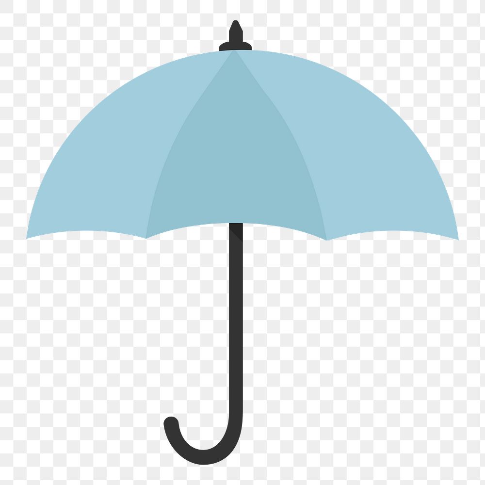 PNG Blue umbrella icon graphic illustration sticker, transparent background