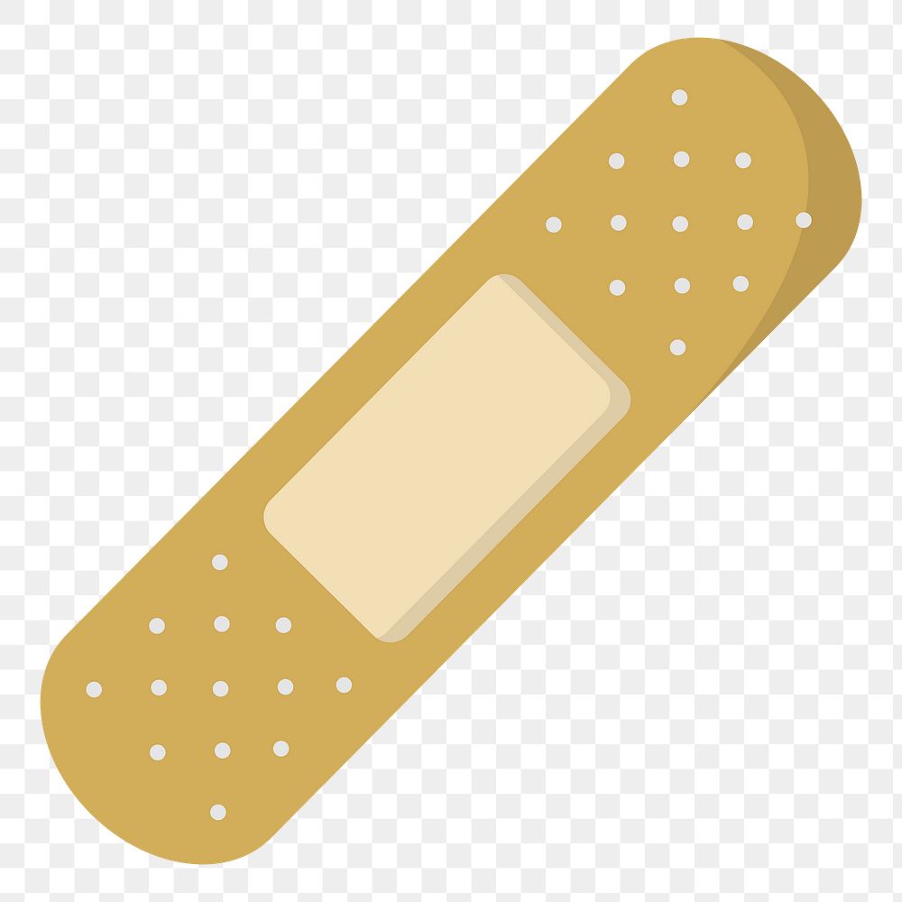 PNG Yellow bandage graphic illustration sticker, transparent background