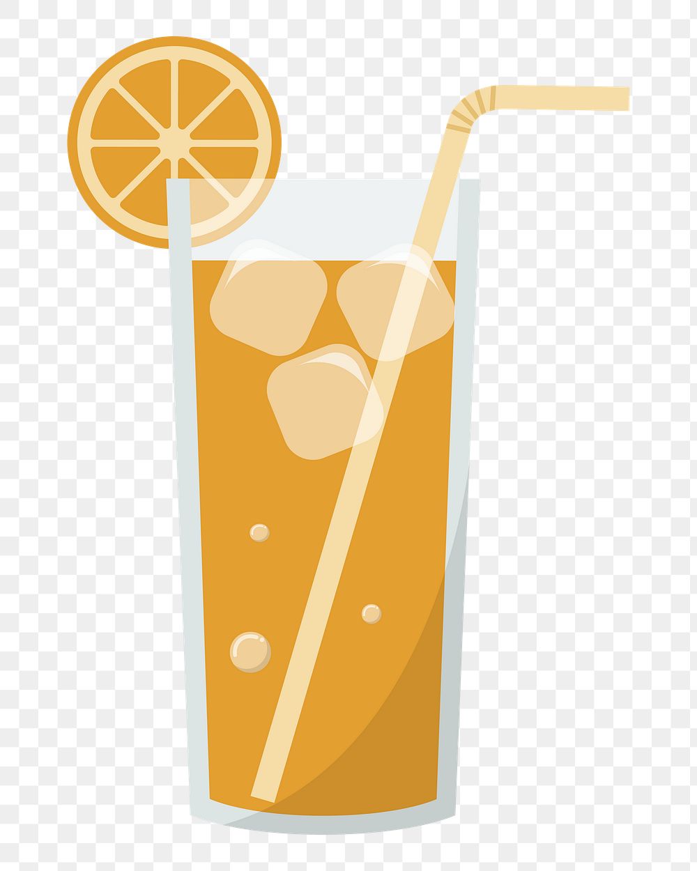 PNG Orange soft drink graphic illustration sticker, transparent background