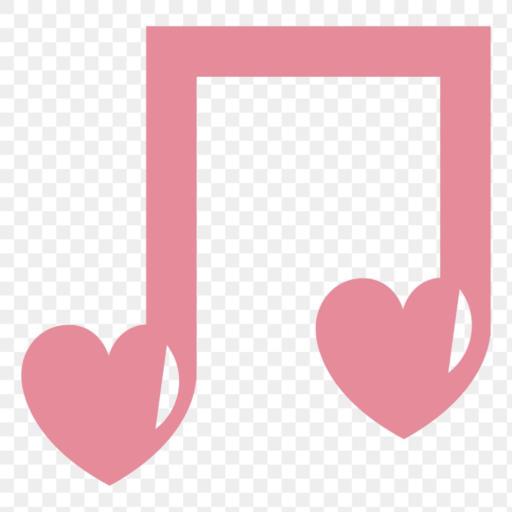 PNG Love song Valentines day icon illustration sticker, transparent background