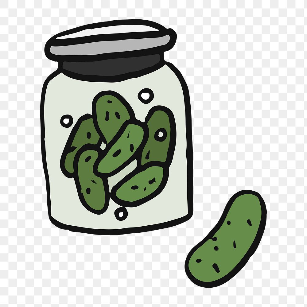 Png pickles jar doodle | Free PNG Illustration - rawpixel