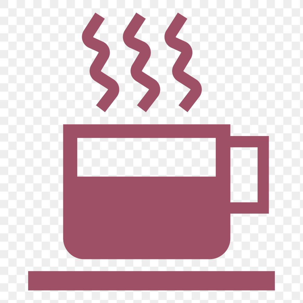 PNG Cup of hot coffee illustration sticker, transparent background