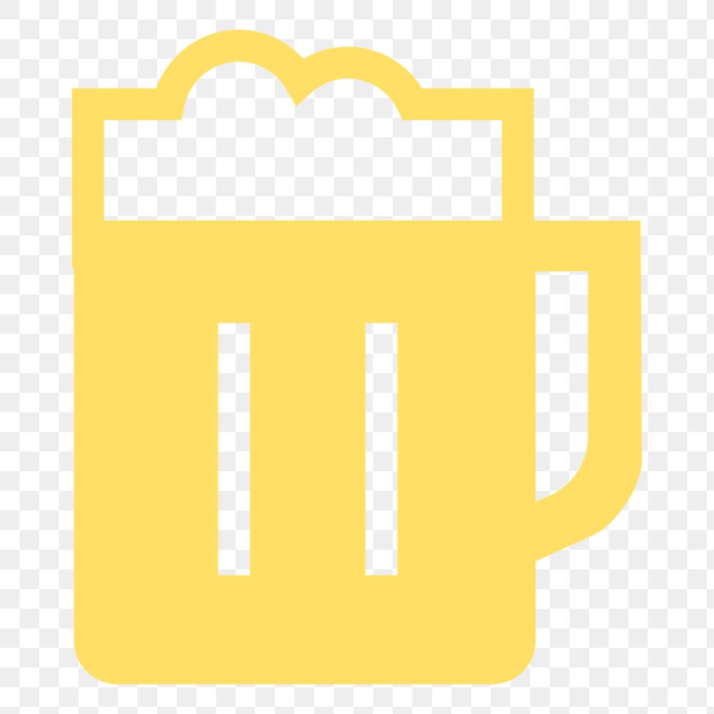 PNG Pint of beer illustration sticker, transparent background