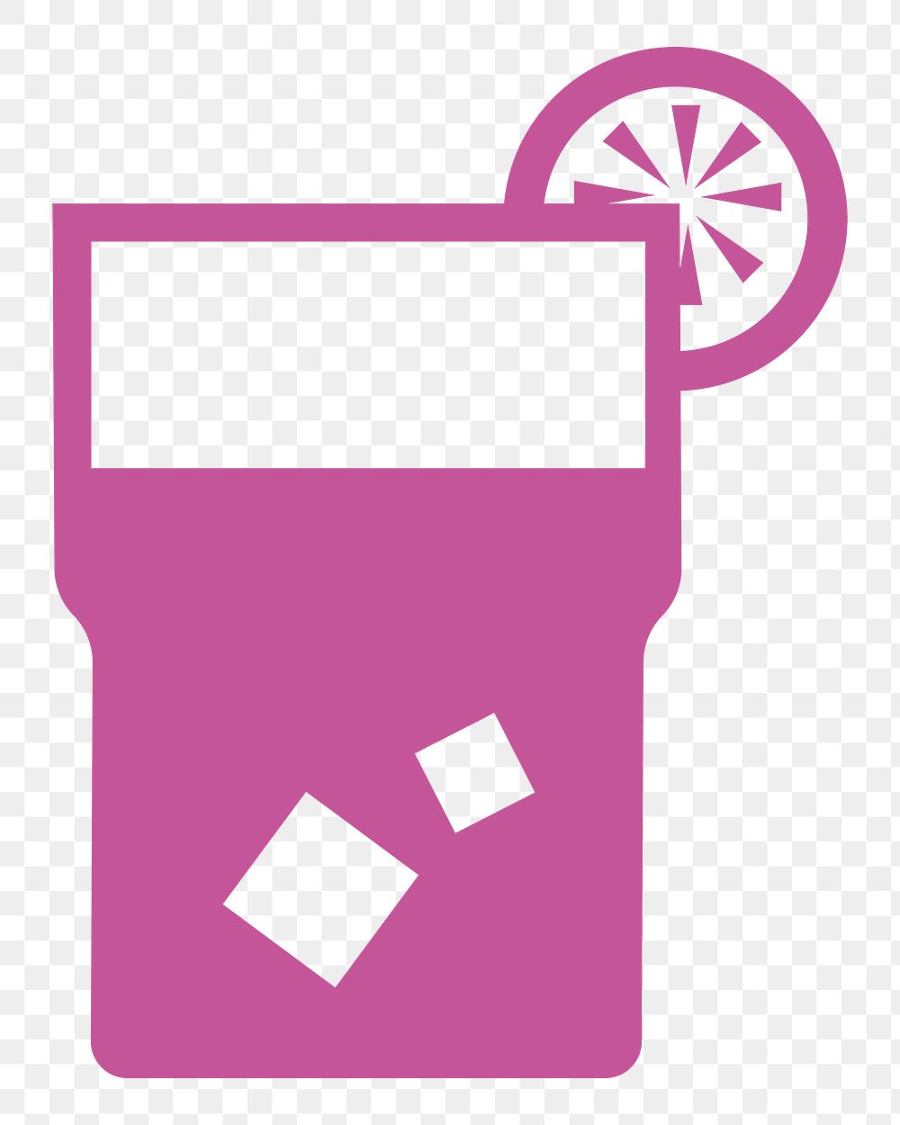 PNG Glass of lemonade icon illustration sticker, transparent background