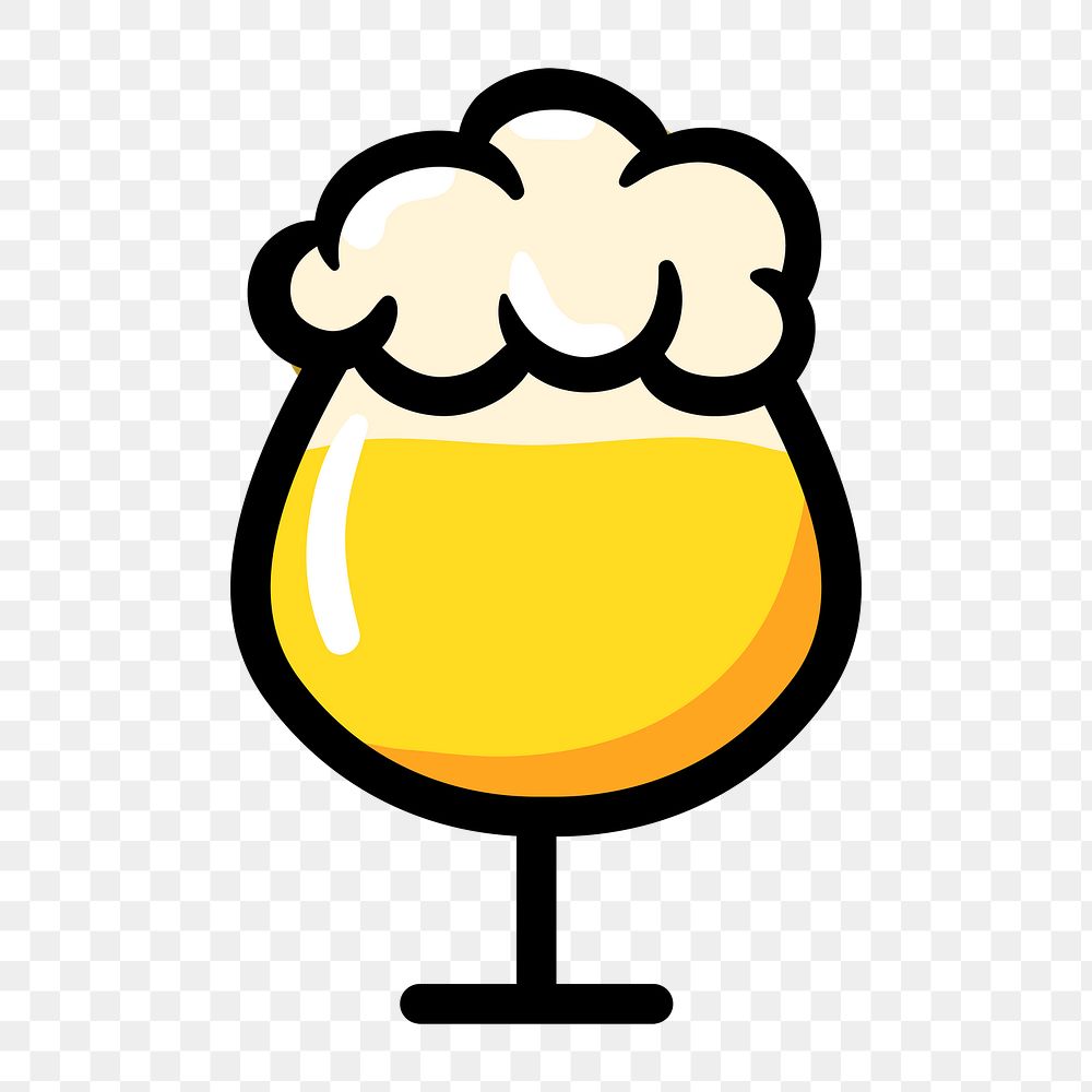 Beer icon png, transparent background 