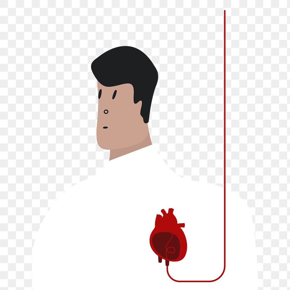 Png blood donation element, transparent background