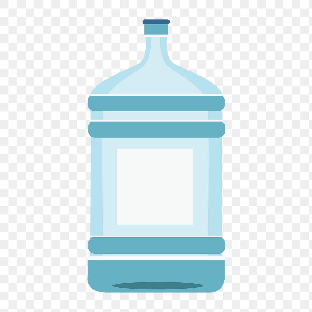 Water bottle icon png,  transparent background 