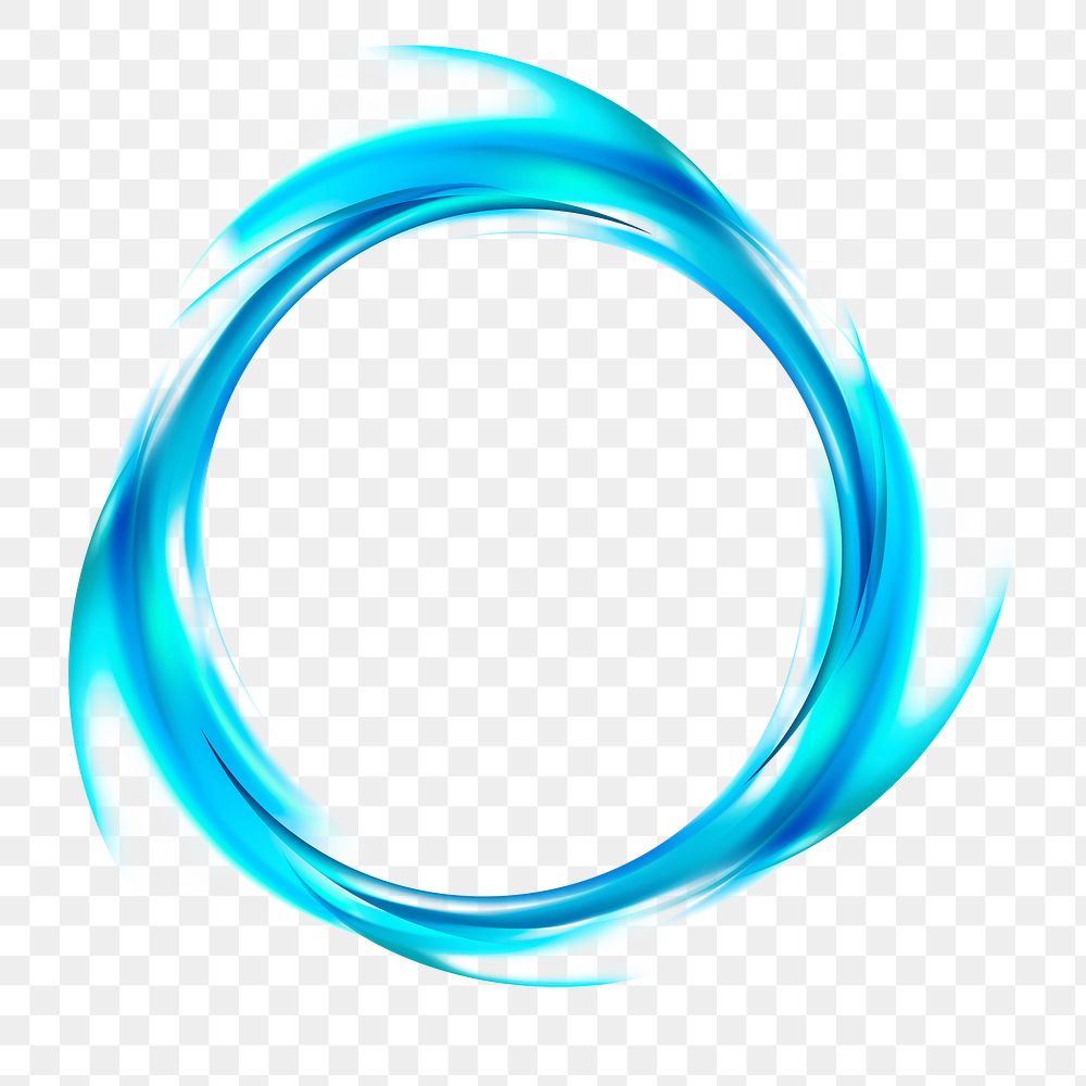 Png neon swoosh effect element, transparent background