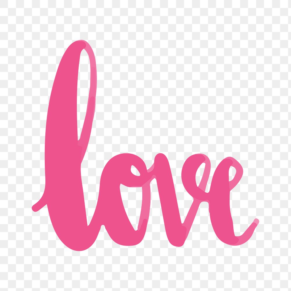 Love png sticker, transparent background