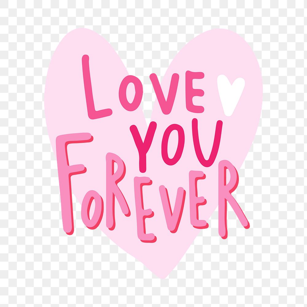 Love png sticker, transparent background