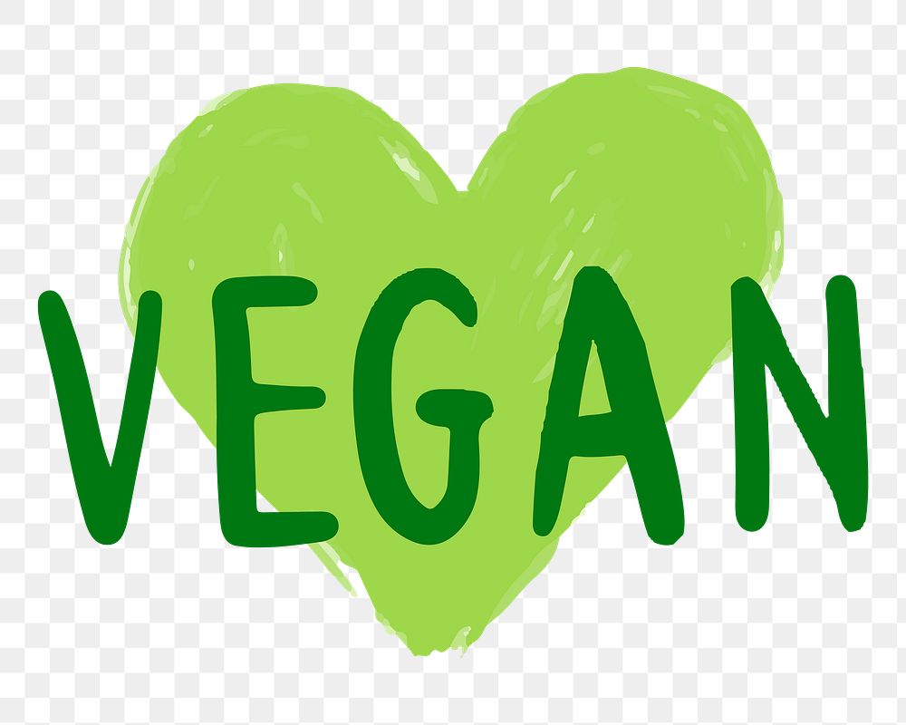 Vegan png sticker, transparent background