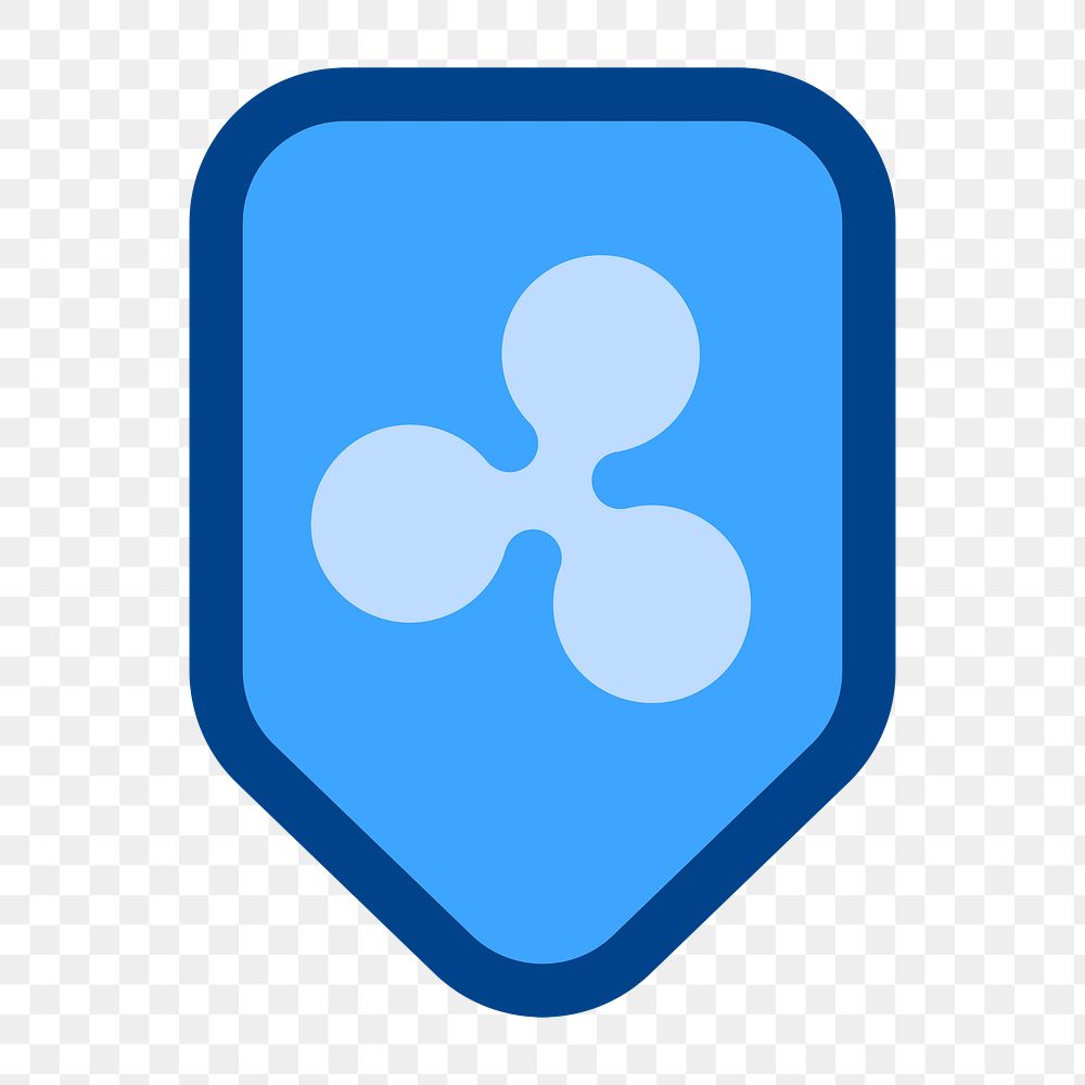 Png blue Ripple cryptocurrency icon, transparent background. BANGKOK, THAILAND, 1 MARCH 2023