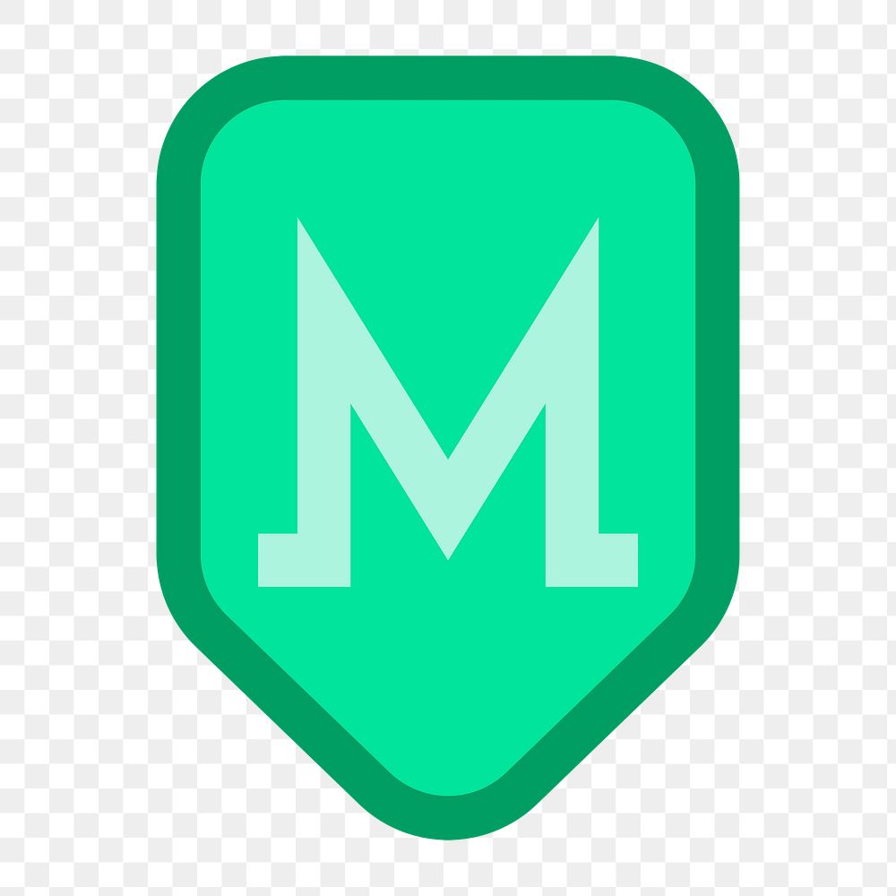 Png green Monero cryptocurrency icon, transparent background. BANGKOK, THAILAND, 1 MARCH 2023