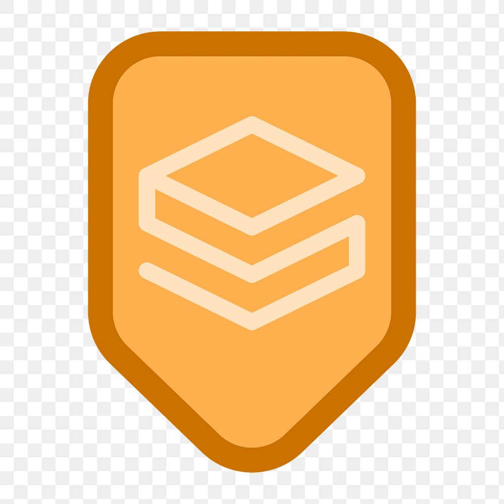 Png orange Stratis cryptocurrency icon, transparent background