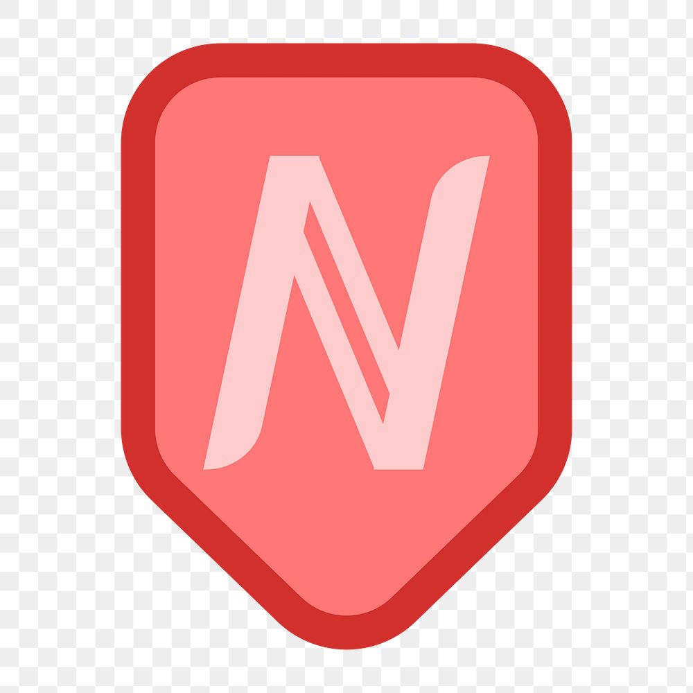 Png red Namecoin cryptocurrency icon, transparent background