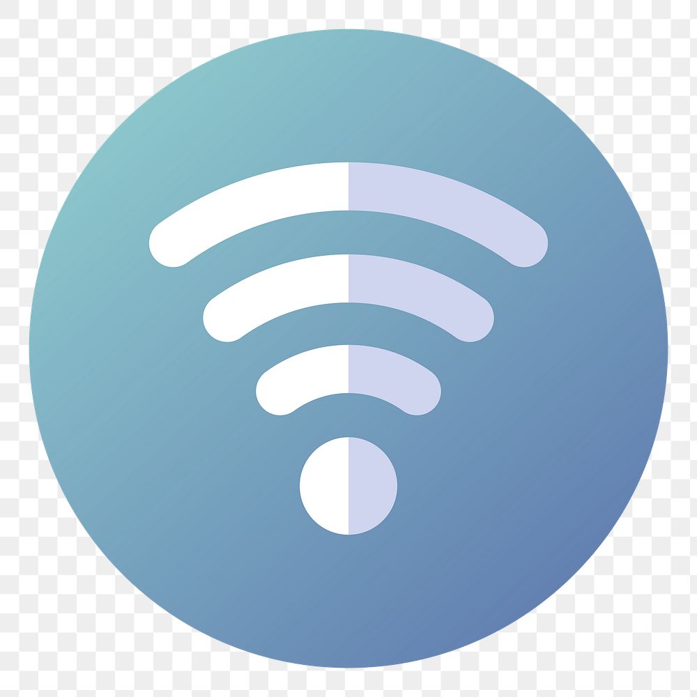 PNG Wifi icon  sticker, transparent background