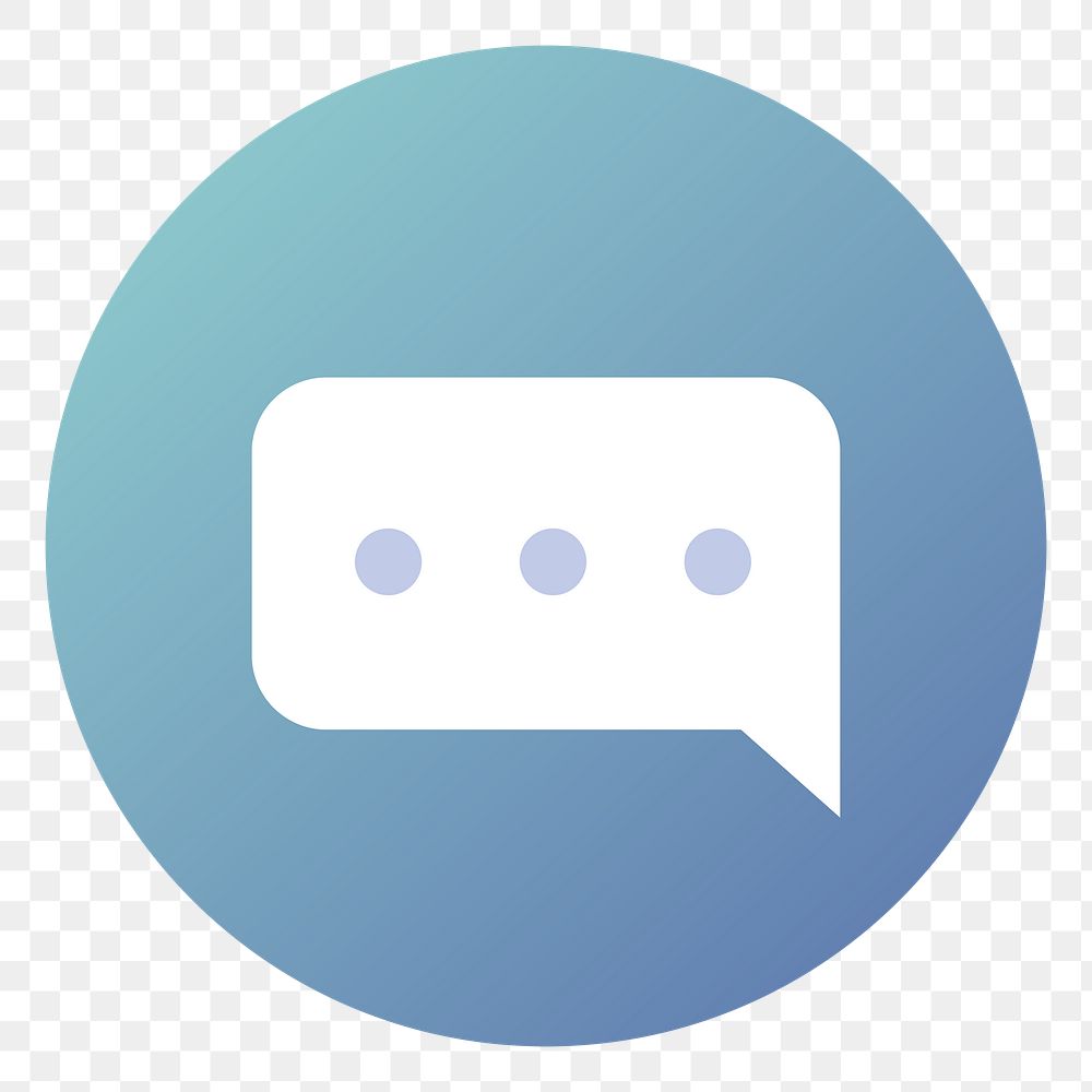 PNG Messaging icon  sticker, transparent background