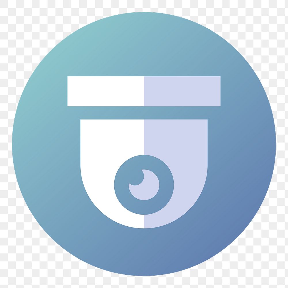 PNG Security cam icon sticker, transparent background