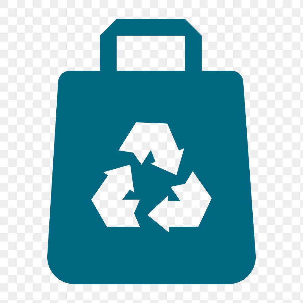 Recycling bin png, transparent background