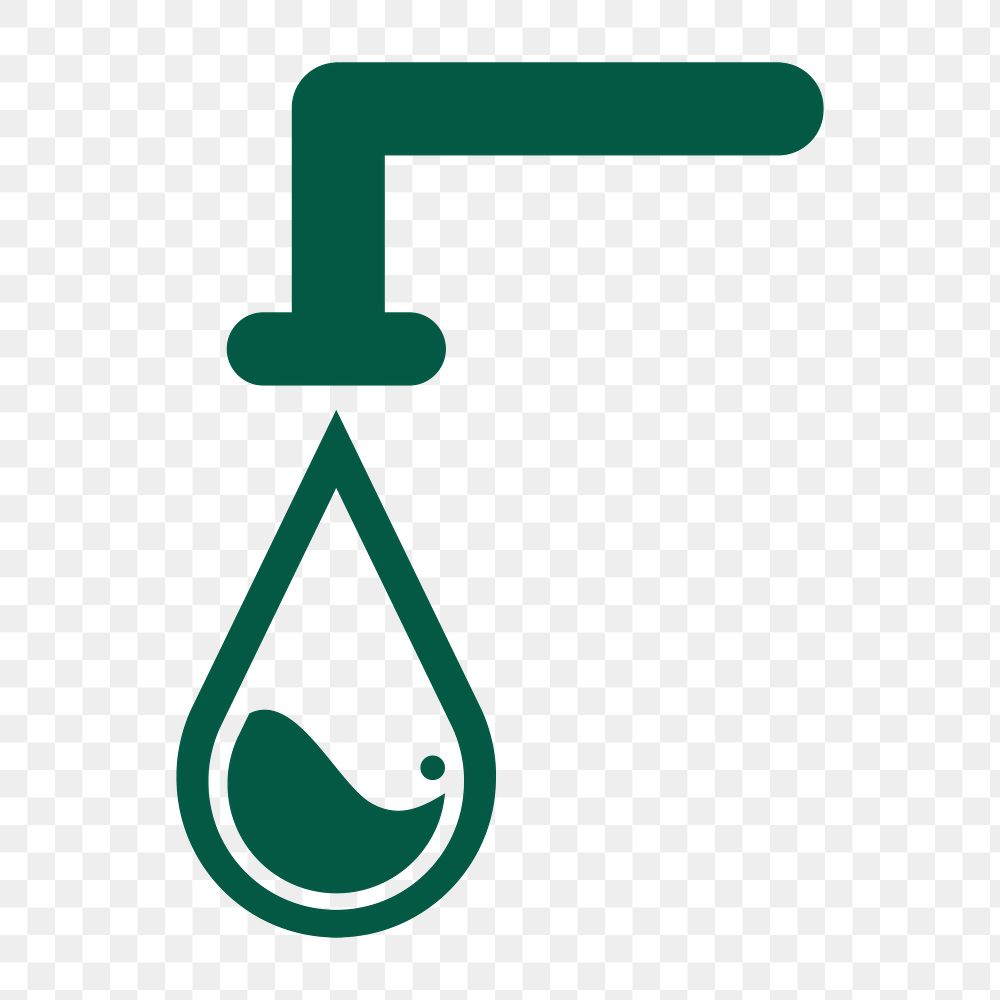 Save water png icon, transparent background