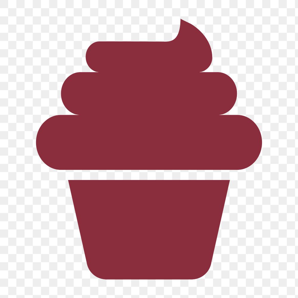 Cupcake icon png bakery, transparent background 