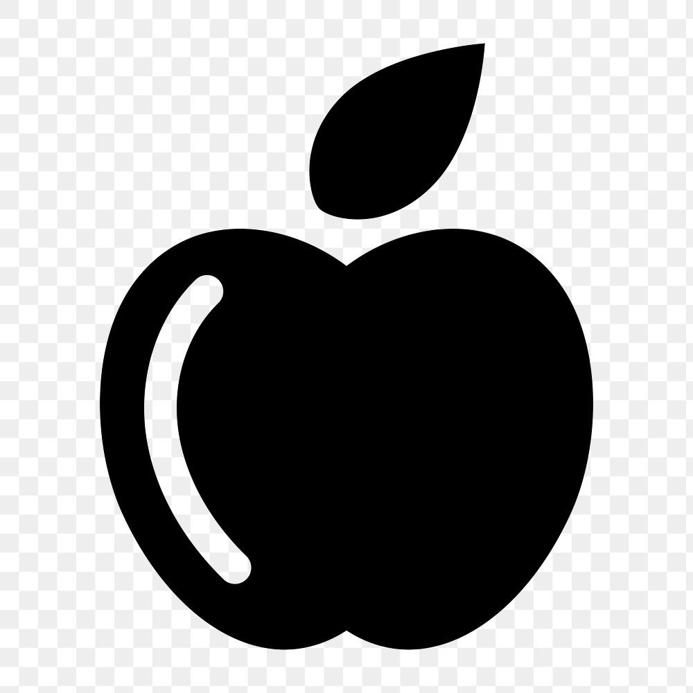 Apple icon png, transparent background 