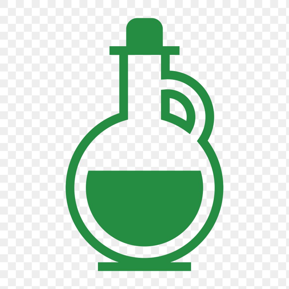 Flask icon png,  transparent background 