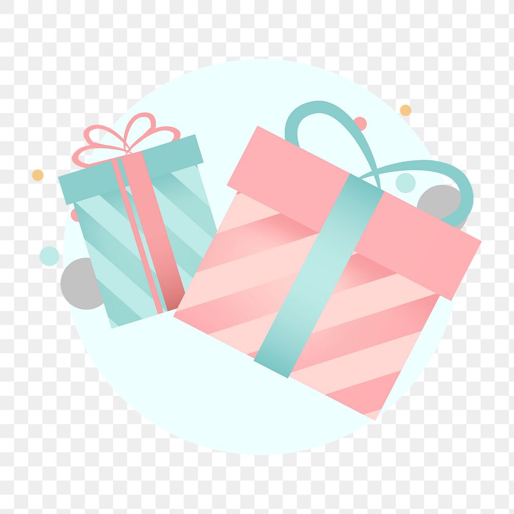 Png colorful gift boxes illustration, transparent background