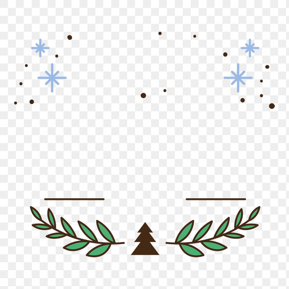 Christmas png badge, transparent background